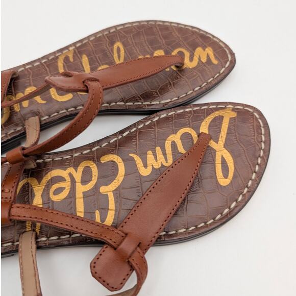 Sam Edelman Gigi Signet Sandal Women's Ankle Strap Brown Size US5M EU35 - Picture 11 of 12